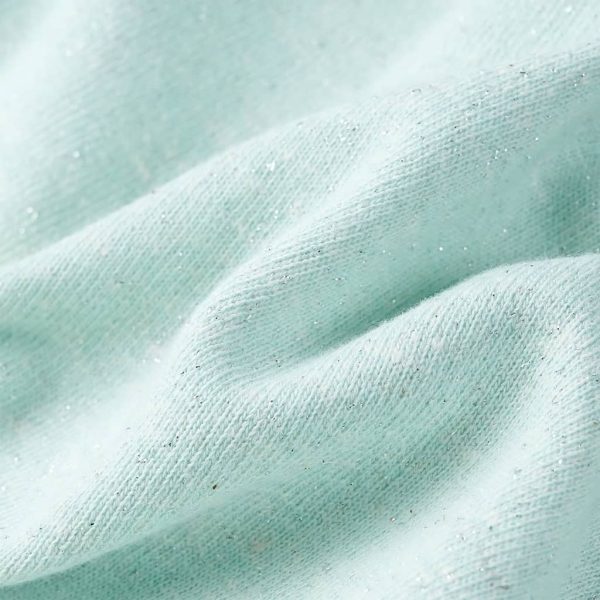 Sweatshirt para criança com capuz e fecho menta-claro misto 128 - Image 7