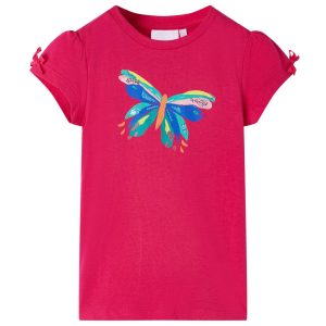 T-shirt para criança rosa-choque 92