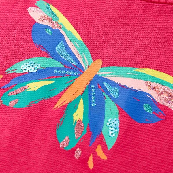 T-shirt para criança rosa-choque 92 - Image 4