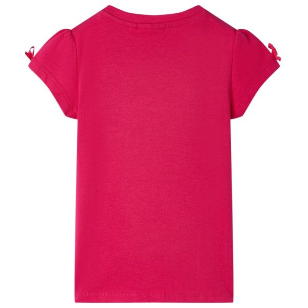 T-shirt para criança rosa-choque 104 - Image 2