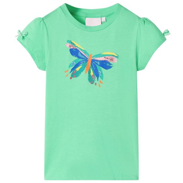 T-shirt para criança verde-claro 92