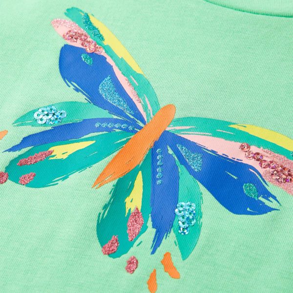 T-shirt para criança verde-claro 92 - Image 4