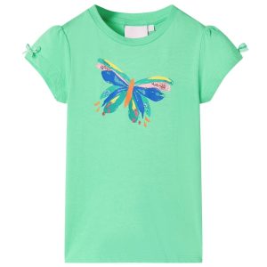 T-shirt para criança verde-claro 116