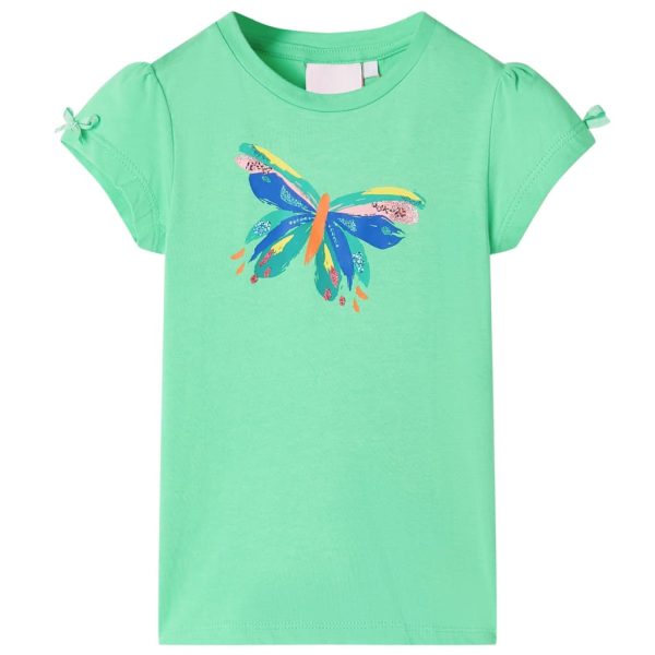 T-shirt para criança verde-claro 116