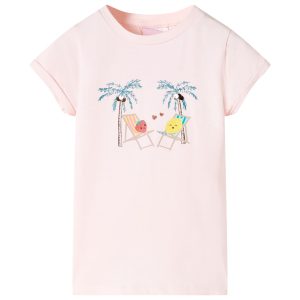 T-shirt de criança rosa-suave 104