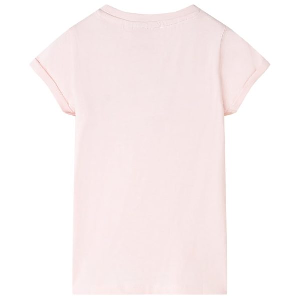 T-shirt de criança rosa-suave 140 - Image 2