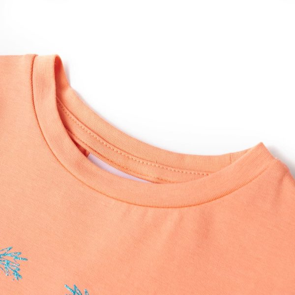 T-shirt para criança cor pêssego 104 - Image 3