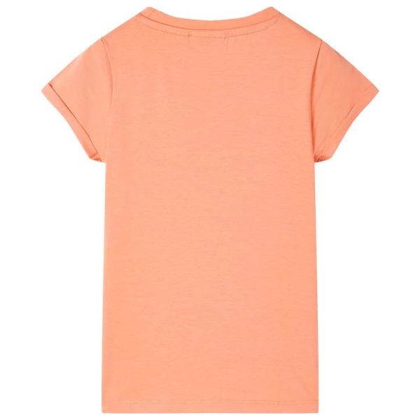 T-shirt para criança cor pêssego 140 - Image 2