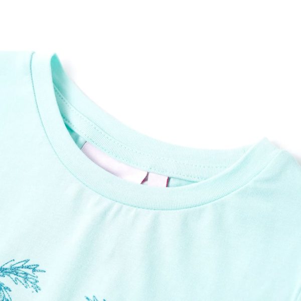 T-shirt de criança ciano-claro 104 - Image 3