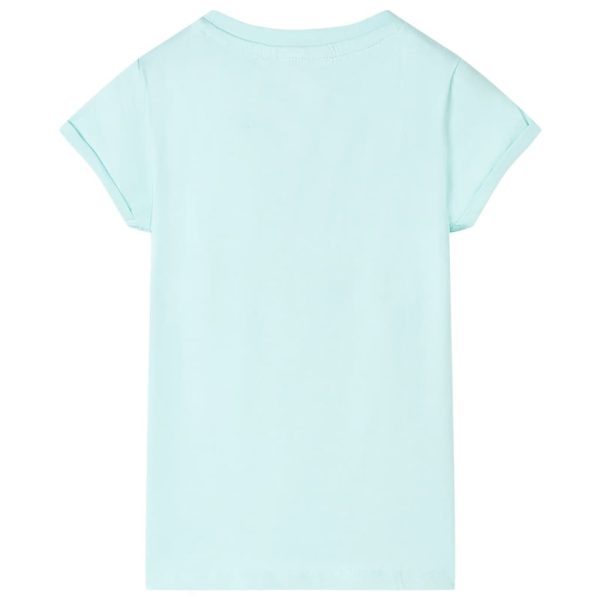 T-shirt de criança ciano-claro 116 - Image 2