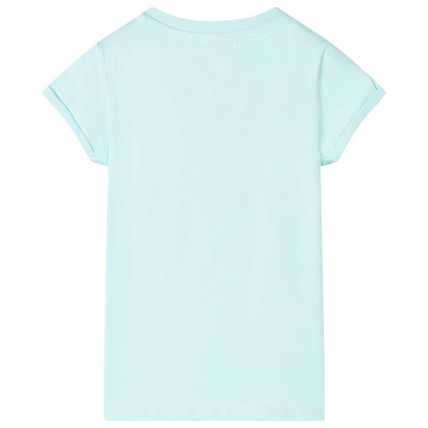 T-shirt de criança ciano-claro 140 - Image 2