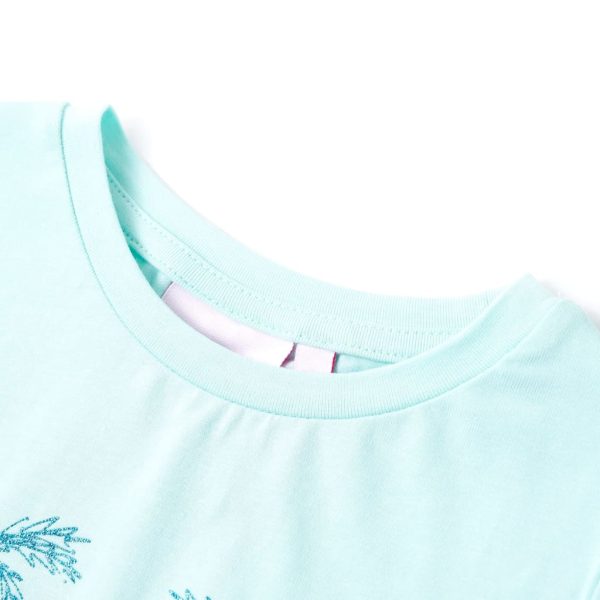 T-shirt de criança ciano-claro 140 - Image 3
