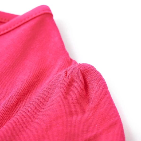 T-shirt infantil rosa brilhante 104 - Image 5
