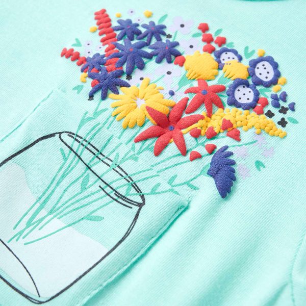 T-shirt infantil menta-claro 92 - Image 5