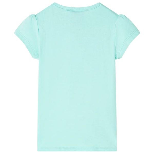 T-shirt infantil menta-claro 104 - Image 2