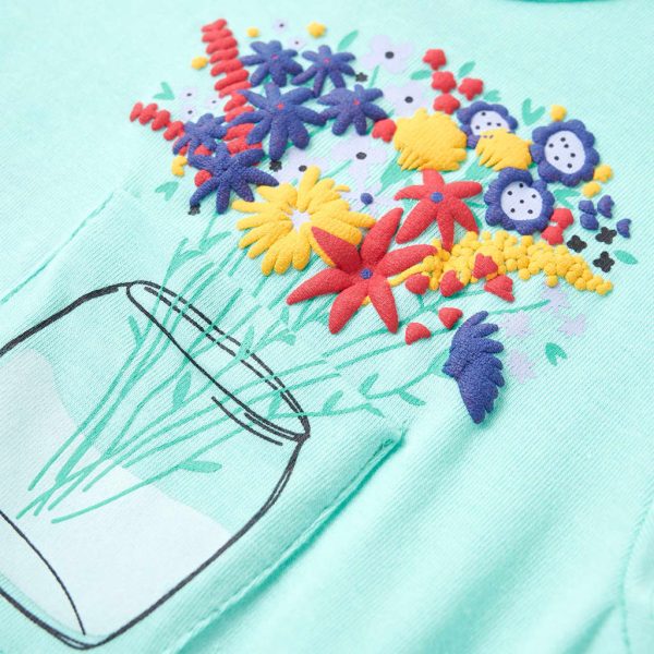 T-shirt infantil menta-claro 104 - Image 5