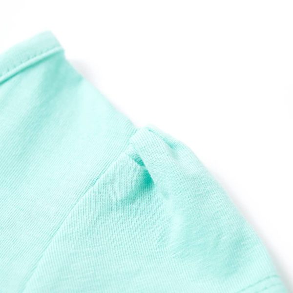 T-shirt infantil menta-claro 116 - Image 4