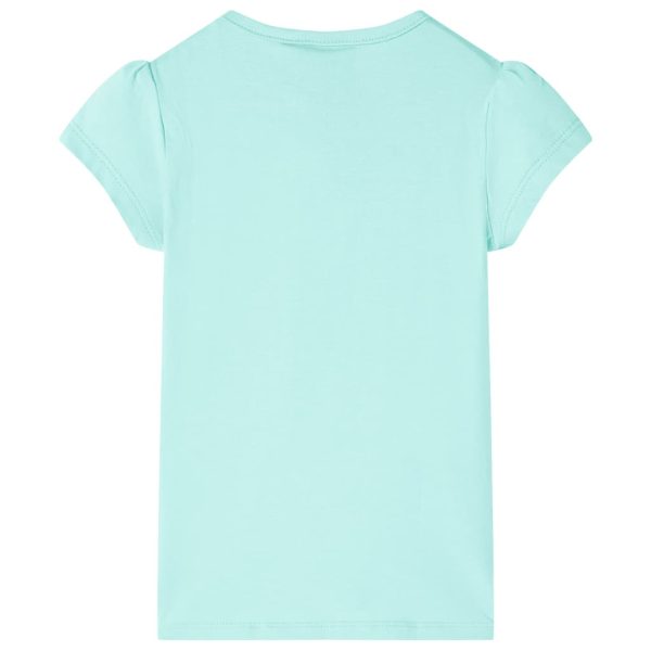 T-shirt infantil menta-claro 140 - Image 2