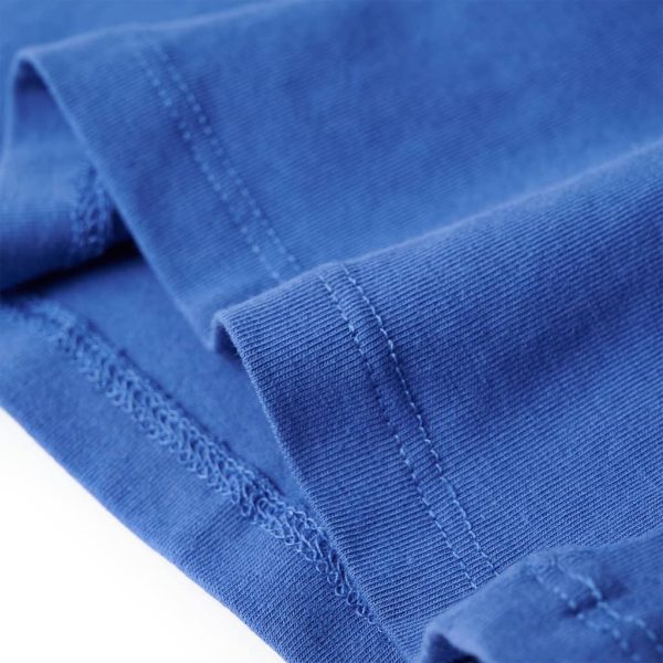 T-shirt para criança azul-cobalto 128 - Image 6