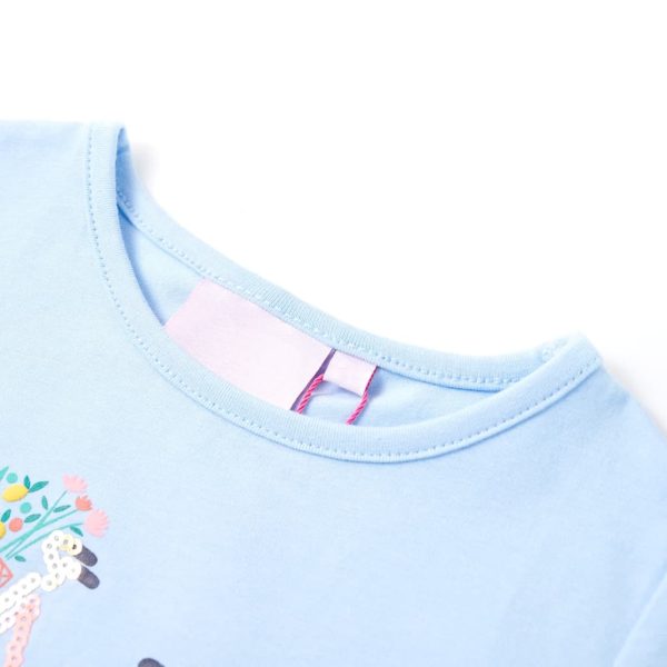 T-shirt para criança azul 104 - Image 3