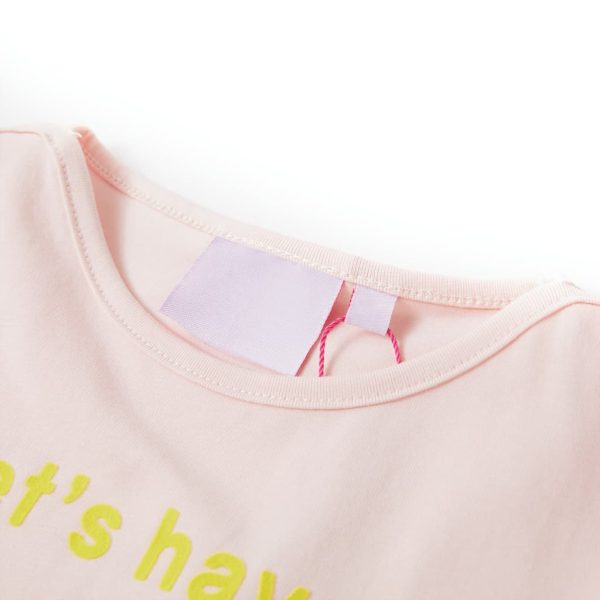 T-shirt de criança rosa suave 92 - Image 3