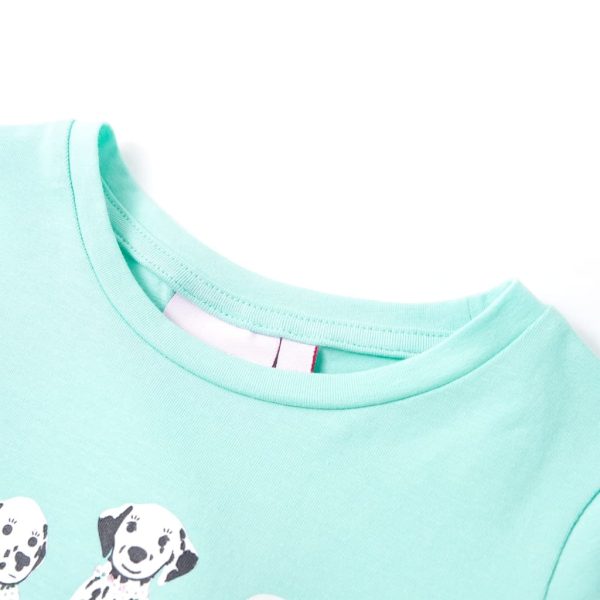 T-shirt infantil menta-claro 104 - Image 3