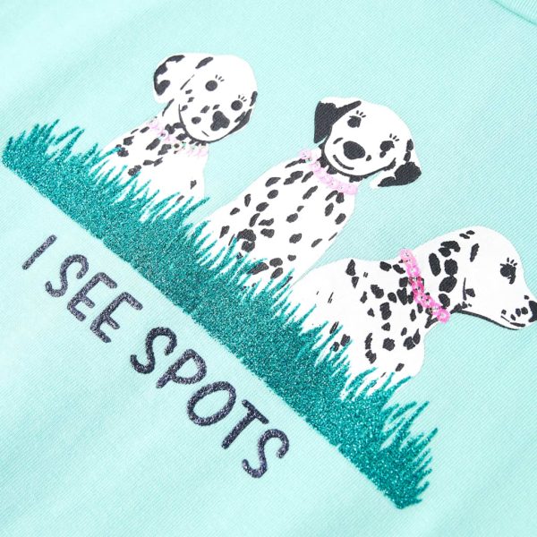 T-shirt infantil menta-claro 116 - Image 4