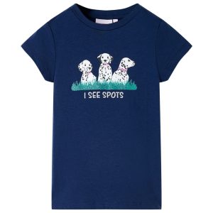 T-shirt para criança azul-marinho 104
