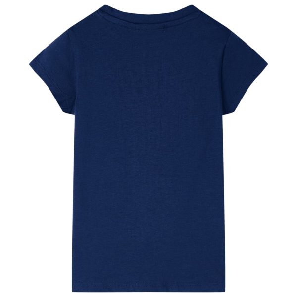 T-shirt para criança azul-marinho 104 - Image 2