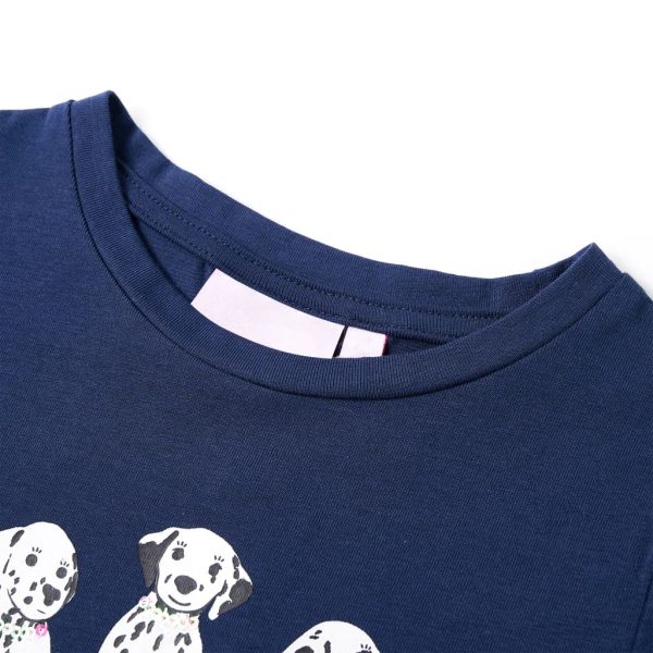 T-shirt para criança azul-marinho 116 - Image 3