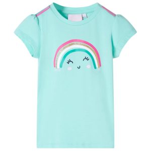 T-shirt infantil menta-claro 104