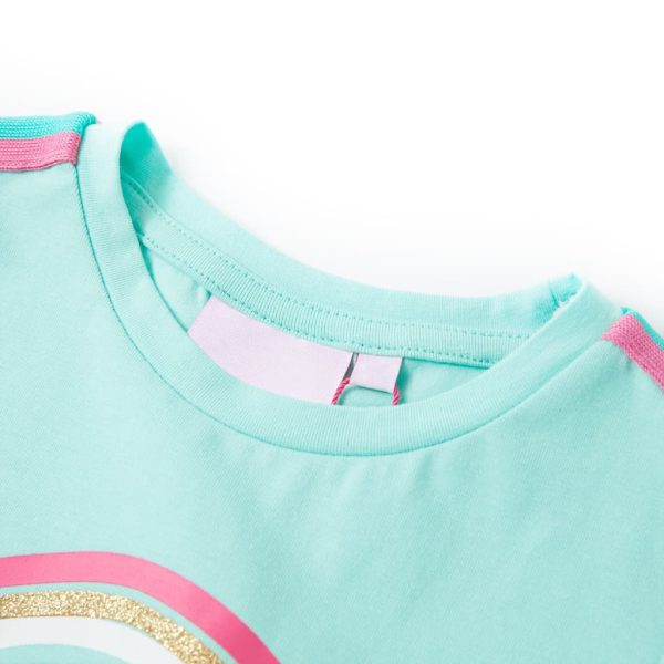 T-shirt infantil menta-claro 104 - Image 3
