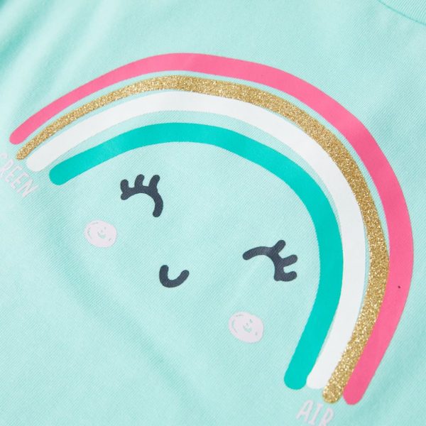 T-shirt infantil menta-claro 104 - Image 4