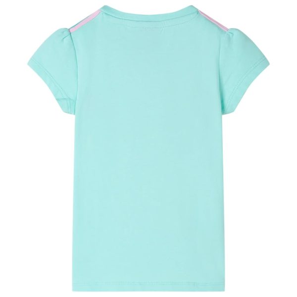 T-shirt infantil menta-claro 140 - Image 2