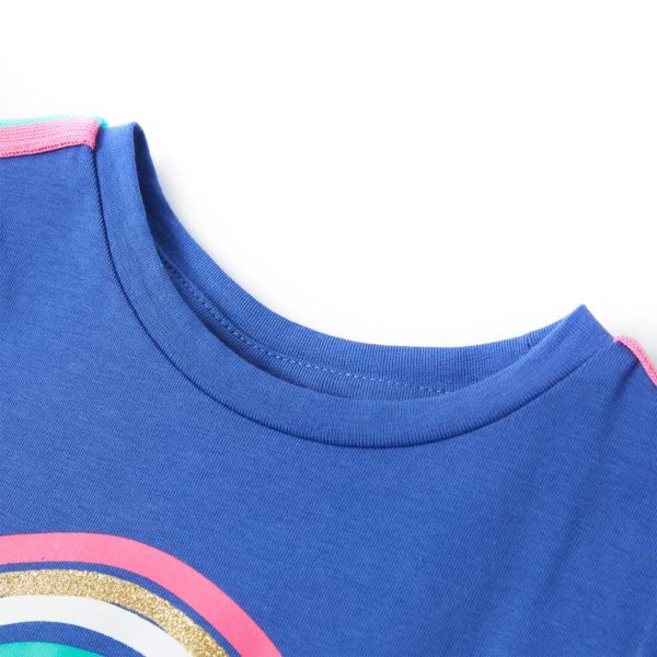 T-shirt para criança azul-cobalto 104 - Image 3