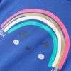T-shirt para criança azul-cobalto 128 - Image 4
