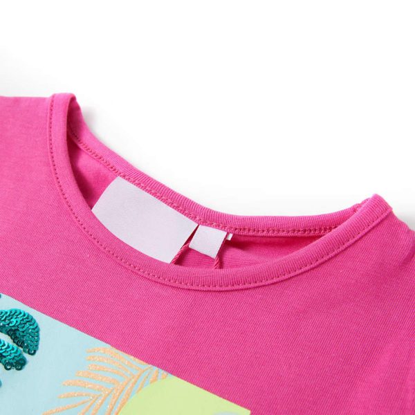 T-shirt de criança rosa-escuro 140 - Image 3