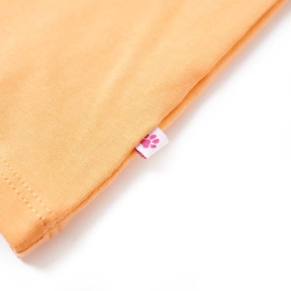 T-shirt de alças para criança laranja brilhante 92 - Image 5
