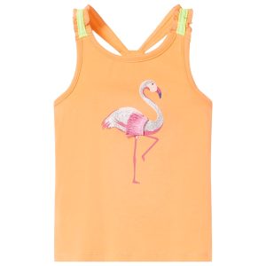 T-shirt de alças para criança laranja brilhante 116