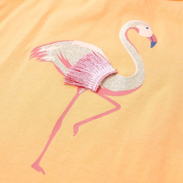 T-shirt de alças para criança laranja brilhante 116 - Image 4