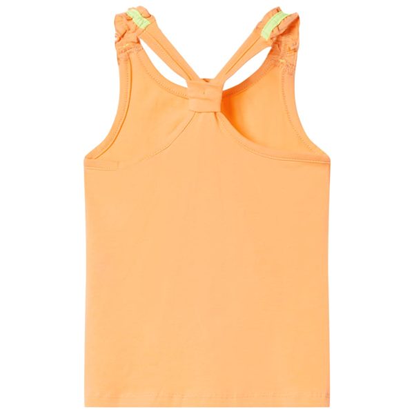 T-shirt de alças para criança laranja brilhante 140 - Image 2