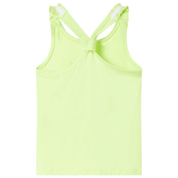 T-shirt de alças para criança amarelo néon 92 - Image 2