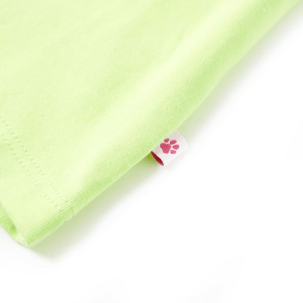 T-shirt de alças para criança amarelo néon 92 - Image 5