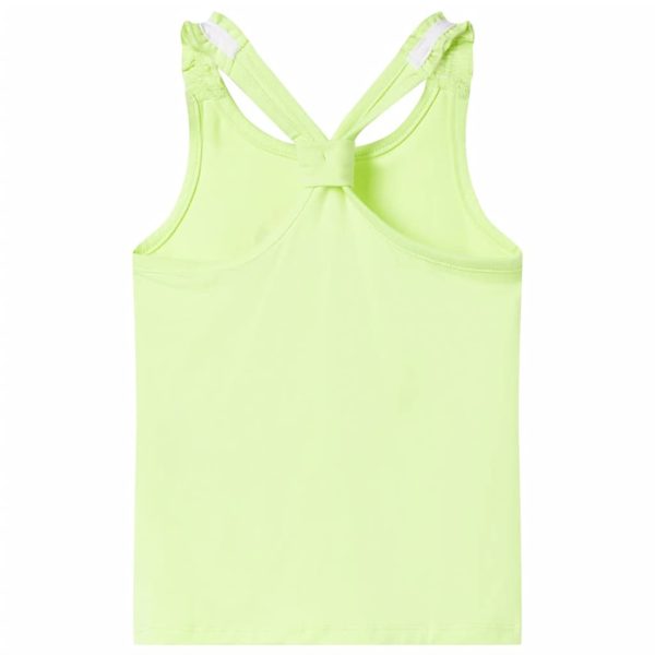 T-shirt de alças para criança amarelo néon 116 - Image 2