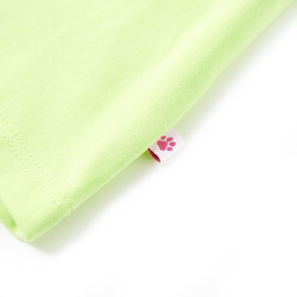 T-shirt de alças para criança amarelo néon 128 - Image 5