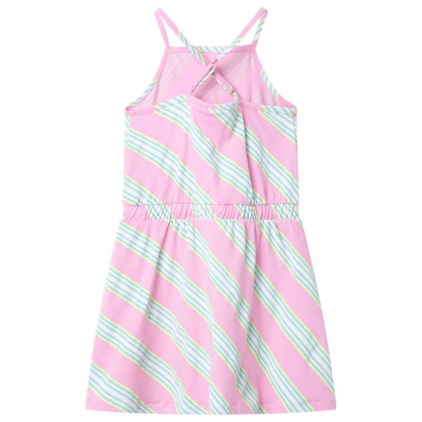 Vestido de criança com cordão sem mangas rosa 104 - Image 2