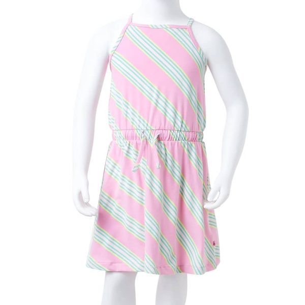 Vestido de criança com cordão sem mangas rosa 104 - Image 8