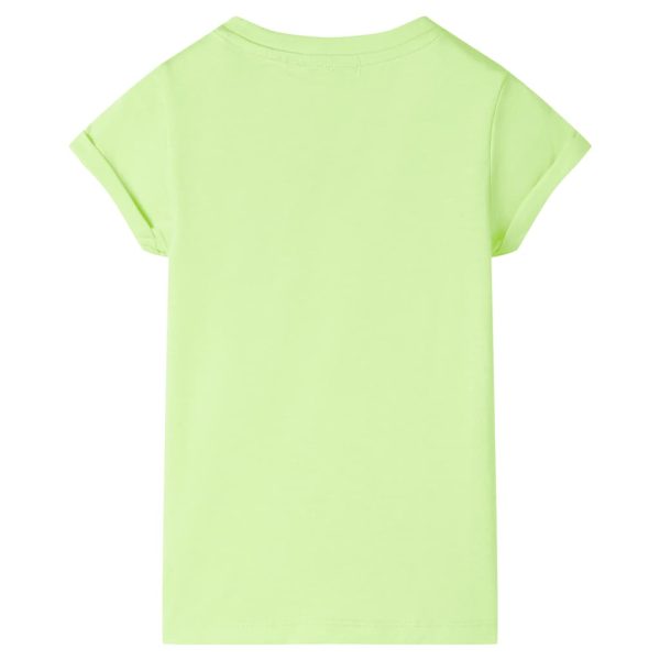 T-shirt de criança amarelo néon 92 - Image 2