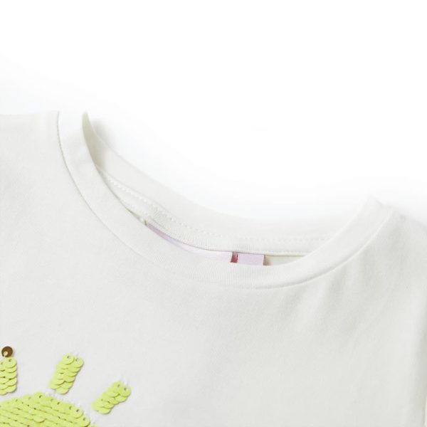 T-shirt infantil cor cru 116 - Image 3