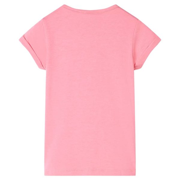 T-shirt infantil rosa-choque 104 - Image 2